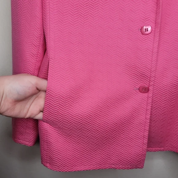 Talbots Pink Silk Blazer, Size 16, Excellent Condition! - Picture 6 of 8